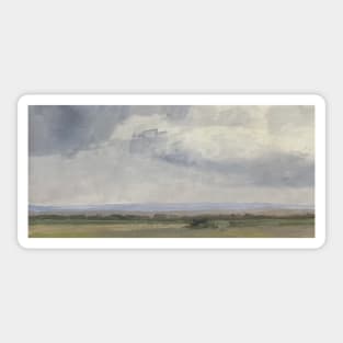 Basic Impressionist Field Oil on Canvas Sticker